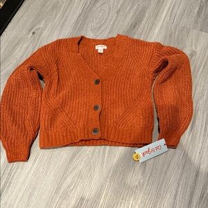 Cat & Jack Rust Cardigan Sweater